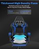 BIGZZIA Bürostuhl Gaming Stuhl mit Fußstütze - Gamer Stühle Ergonomisch mit Lendenkissen, Kopfstütze Gaming Chair Höhenverstellbar Computerstuhl Bild 2