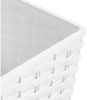 Prosperplast 'Rato' Blumentopf, Polyrattan, Weiß, 32 x 32 x 32,5 cm, 21 Liter Bild 3