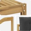 vidaXL Outdoor-Sofagarnitur mit Kissen 4 pcs Weiß und Anthrazit 3386041 Bild 5