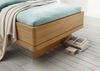 WIEMANN Bett Kiruna, Bettgestell, Bettrahmen, Eiche Nachbildung, Polsterkopfteil (4-fache Liegehöhenverstellung, MADE IN GERMANY), Polsterkopfteil aus Kunstleder, verschiedene Größen, in Komforthöhe Bild 4