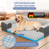 ELONEO Hundebett ELONEO - Orthopädisches Premium Hundebett, gelenkschonend, waschbar, Aus kuscheligem Sherpa-Fleece und strapazierfähigem Sofastoff Bild 2