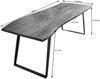 Esstisch Baumkante Akazie natur 260x100 schwarz schräges U-Gestell HOBART 71004885 Bild 2