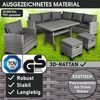 BRAST 'Hacienda' Gartenmöbel Set mit Kissen & Abdeckung, 10 Personen, Grau / Anthrazit Bild 2