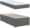 vidaXL Bettrahmen mit Matratze Dunkelgrau 90 x 200 cm Stoff 3399329 Bild 4