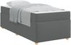 vidaXL Bettrahmen mit Matratze Dunkelgrau 90 x 200 cm Stoff 3399329 Bild 2