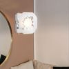 LED Wandleuchte, Kristalle, Glas, Chrom, L 12cm Bild 3