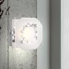 LED Wandleuchte, Kristalle, Glas, Chrom, L 12cm Bild 5