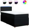 vidaXL Boxspringbett mit Matratze Schwarz 90x190 cm Stoff 3289606 Bild 2