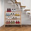 Bambus Schuhregal 2 Etagen stapelbar Bild 2