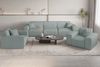 Sofa Designersofa CELES PREMIUM 3-Sitzer in Stoff Scala Saphirblau Bild 4