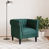 vidaXL Chesterfield-Sessel Dunkelgrün Stoff 372542 Bild 3