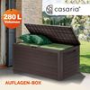 Casaria Auflagenbox Kissenbox Aufbewahrungsbox Woody Holzoptik Braun Bild 2