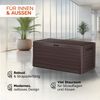 Casaria Auflagenbox Kissenbox Aufbewahrungsbox Woody Holzoptik Braun Bild 4