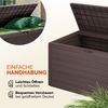 Casaria Auflagenbox Kissenbox Aufbewahrungsbox Woody Holzoptik Braun Bild 5