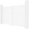 Vente-unique - NAZARIO Eingangstor Metall Weiß - B 4,6 cm x H 176 cm x L 300 cm Bild 5