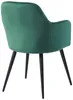 Vente-unique - ELEANA Stuhl SamtStoff Grün - B 59 cm x H 82 cm x L 58 cm Bild 5