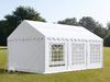 Party-Zelt Festzelt 4x6 m feuersicher Garten-Pavillon -Zelt PVC Plane 750 N in weiß Wasserdicht Bild 1