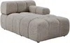 Vente-unique - FACIVIL Sofa Stoff Schokoladenbraun - B 156 cm x H 70 cm x L 313 cm Bild 4