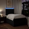 vidaXL Boxspringbett mit Matratze Schwarz 120x190 cm Stoff 3292743 Bild 5