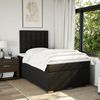 vidaXL Boxspringbett mit Matratze Schwarz 120x190 cm Stoff 3292743 Bild 4