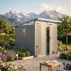 osoltus Metall Gerätehaus Klara B 225 x 190 x 223 cm Graualuminium Bild 2