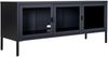 TV-Bank >Brisbane< in Schwarz, Metall - 130x55x40cm (BxHxT) Bild 4