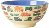 Rice Happy Cars Print Melamine Bowl Medium Two Tone Bild 2