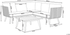 Beliani 'ALCAMO' Ecksofa Lounge Set, Akazienholz Schwarz Bild 2