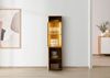 Vitrine Wildeiche 45x38x168 natur geölt / Glas weiß WIEN #130 Bild 5