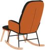 vidaXL Schaukelsessel mit Hocker Schwarz Stoff 3097406 Bild 5