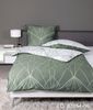 Janine Mako Satin Bettwäsche 3 teilig Bettbezug 240x220 cm Kopfkissenbezug 80x80 cm J. D. 87054-06 salbeigrün jade Bild 5