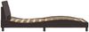 vidaXL Bettgestell "Dover" Dunkelbraun 100x200 cm Stoff 373128 Bild 5