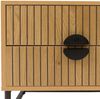 Nachttisch HWC-O39, Beistelltisch Nachtschrank Schrank, Schublade Melamin MDF Metall 50x48x39cm ~ natur Bild 5