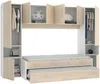 Vente-unique - SELENA Bett Holz, Platte Beige - B 97 cm x H 203 cm x L 303 cm Bild 5