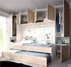 Vente-unique - SELENA Bett Holz, Platte Beige - B 97 cm x H 203 cm x L 303 cm Bild 2