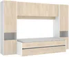Vente-unique - SELENA Bett Holz, Platte Beige - B 97 cm x H 203 cm x L 303 cm Bild 4
