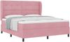 vidaXL Boxspringbett mit Kopfteil Rosa 200 x 180 cm Samt 3340945 Bild 2