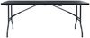 vidaXL Gartentisch Klappbar Schwarz 180×75×72 cm HDPE Rattan-Optik 48831 Bild 2