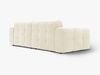 Micadoni Sofa Kendal 4-Sitzer Samt Elfenbein Bild 3
