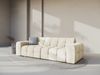 Micadoni Sofa Kendal 4-Sitzer Samt Elfenbein Bild 5