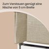 SONGMICS Schuh-Organizer, 2er Set, für bis zu 16 Paar Schuhe, Schuhaufbewahrung, Griffe, transparenter Deckel, beige Bild 4