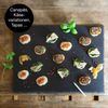 Moritz & Moritz Servierplatte Schieferplatte - Schieferset Thyme, Schiefer, 6er Set, 40 x 30 cm Bild 4