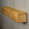 Levandeo® Wandregal, levandeo Wandregal Holz Massiv 80x10cm Eiche Farbig Wandboard Regal Bild 3