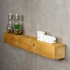 Levandeo® Wandregal, levandeo Wandregal Holz Massiv 80x10cm Eiche Farbig Wandboard Regal Bild 2
