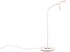 Moderne LED Schreibtischlampe MONZA dimmbar mit Flexarm, Weiß, Höhe 57cm Bild 2
