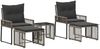 vidaXL Gartenmöbel Set 11 pcs Grau und Dunkelgrau Poly-Rattan 42025153 Bild 2