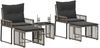 vidaXL Gartenmöbel Set 11 pcs Grau und Dunkelgrau Poly-Rattan 42025153 Bild 3