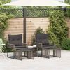 vidaXL Gartenmöbel Set 11 pcs Grau und Dunkelgrau Poly-Rattan 42025153 Bild 4
