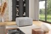 Ecksofa Designersofa MEGAN XS inkl. Hocker Stoff Poso Hellgrau Ottomane Links Bild 2