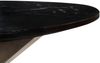 Esstisch rund ⌀ 137 cm Marmor schwarz / Kreuzgestell Eisen Antik Grau BARCELONA #407 Bild 3